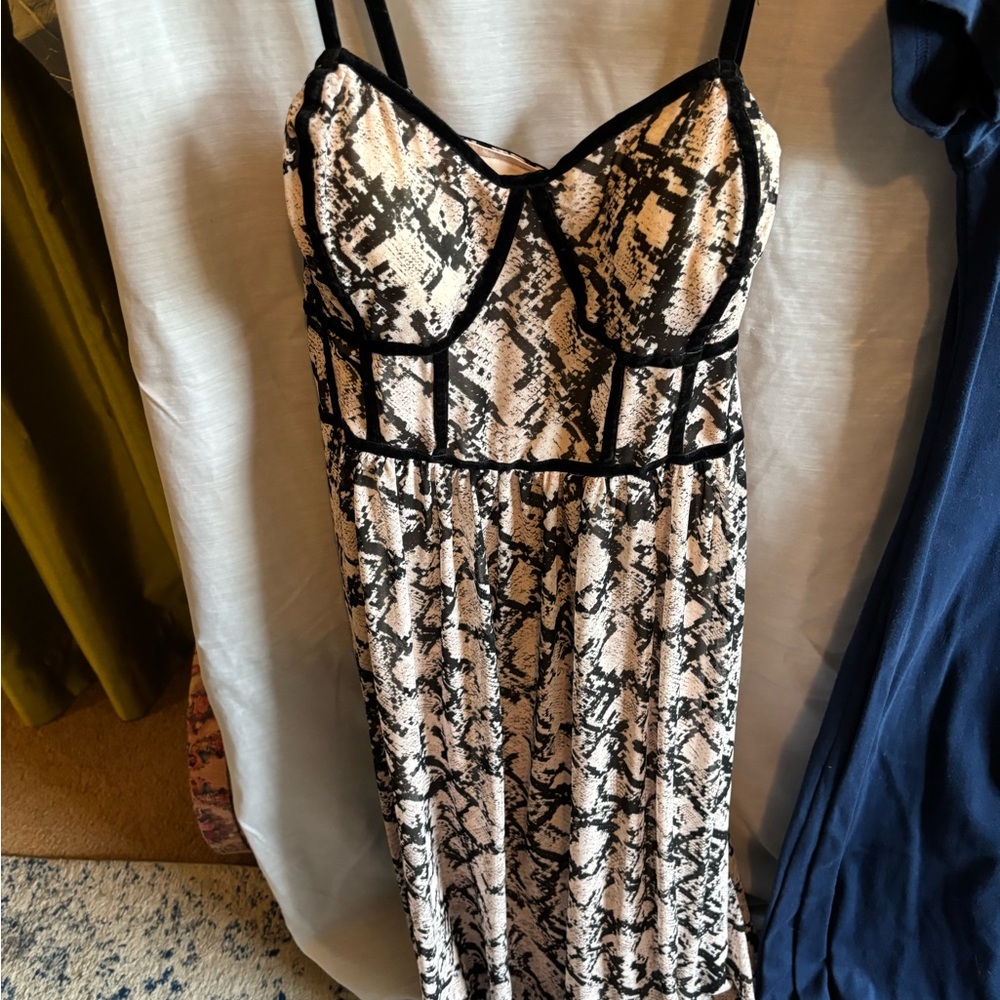 Snake Print Women's Dress